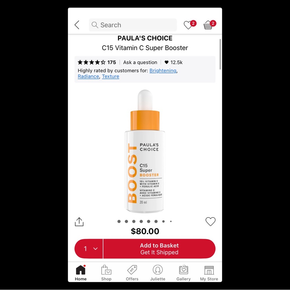PAULA'S CHOICE C15 Vitamin C Super Booster - White & Orange